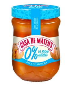 Compota Casa de Mateus Abobora 0% Açucares - 280g