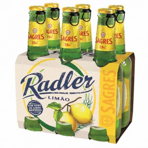 Bier Sagres Radler Zitrone - Paket 6 x 33cl