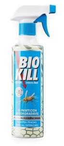 BIOKILL Extra Micro-Fast 375 ml - Insecticide biodégradable pour l'extérieur - avec doseur