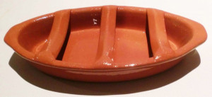 Griller aus rotem Ton - Griller für Chouriço