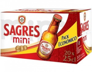 Bier "Sagres" Mini - Paket 20x25cl
