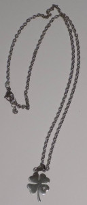 Colar Prateado com Trevo Prateado - FREE SHIPPING - Img 2