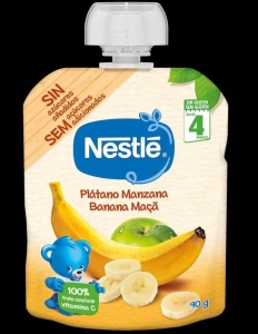 Nestle Banana Maça Bolsa - Pack 6 x 90g