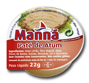 Paté de Atún "Manná" - 24 un x 22gr