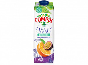 "Compal" Vital Naranja y Maracuyá - Pack 4 x 100 cl