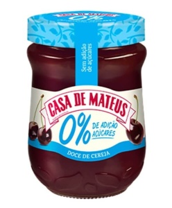 Confiture de cerises Casa de Mateus 0% sucre - 280g