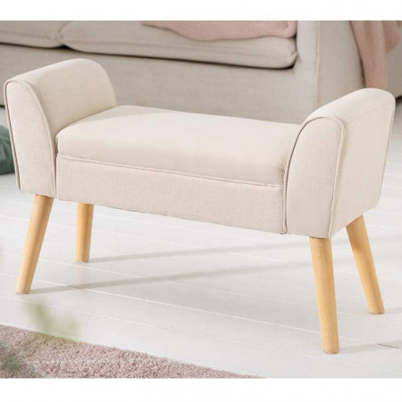 BAC203 - Divan, Canapea, fotoliu, sofa, bancheta, bancuta, banca living, dormitor, hol - Crem