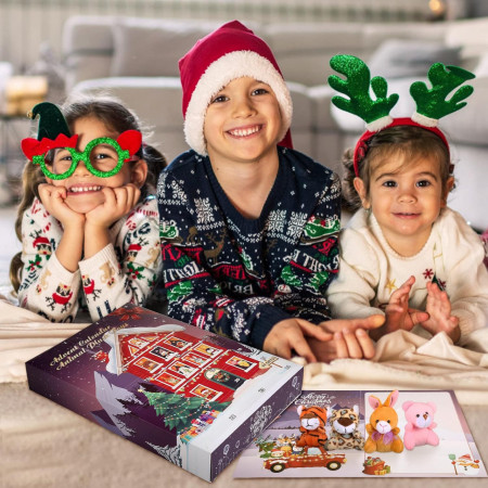 CADV22 - Calendar Advent Copii - Plush, 24 Surprize pentru Craciun - Img 4