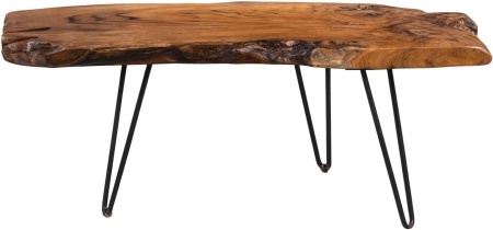 Masuta de cafea din Lemn, 100 x 40 cm, masa canapea Maro - MCM7 - Img 2
