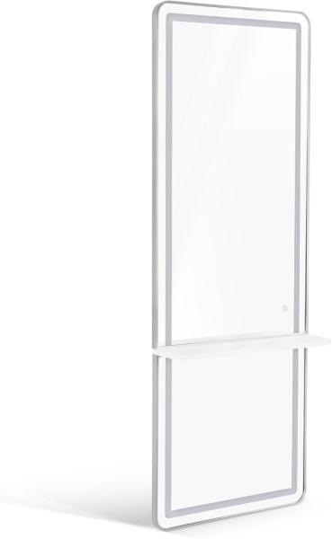 OGPR202 - Oglinda 65 x 177 cm, pentru perete, salon, coafor - Auriu / Alb / Negru - Img 8