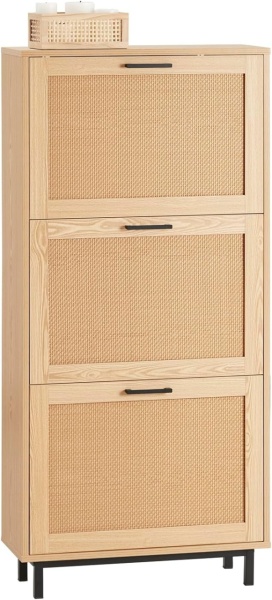 PANM4 - Pantofar 60 cm, ingust, 3 compartimente duble, pantofare, depozitare pantofi, mobilier hol - Maro - Img 8