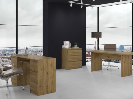 COM514 - Comoda 70 cm, pentru dormitor, living, dining, hol - Maro - Img 7