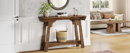 MAM16 - Masa Consola, 105 cm, masuta hol, living, dining, dormitor - Maro - Img 2