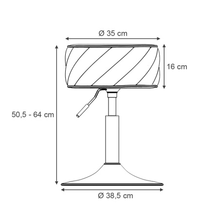 SCN1 - Scaun tapitat masuta toaleta, 35 cm, Taburet catifea machiaj cu inaltime reglabila, cosmetica - Diverse culori - Img 10