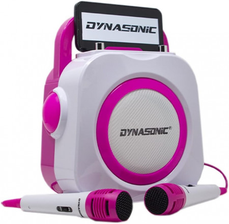 CADC6 - Set Sistem Mini Karaoke si 2 Mini Microfoane, Jucarii copii, Cadou pentru Craciun, Petreceri in familie - Roz - Img 7