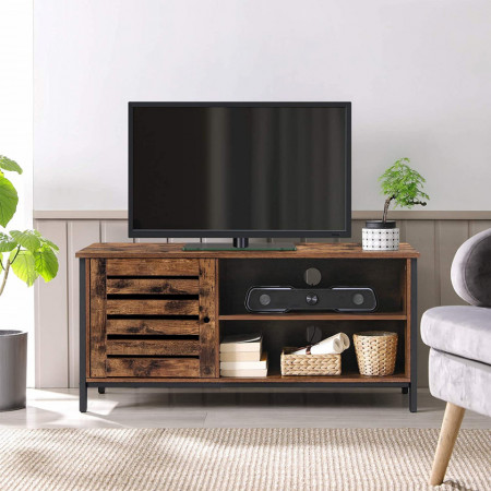 COTVI7 - Comoda TV 110x40x50 cm, living, dormitor, stil industrial - Maro