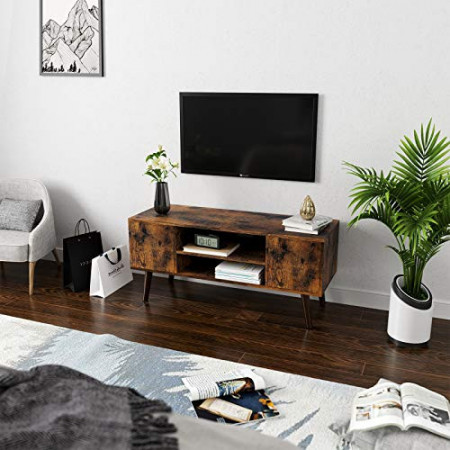 COTVI1 - Comoda TV 110 cm, living, dormitor, stil industrial - Maro