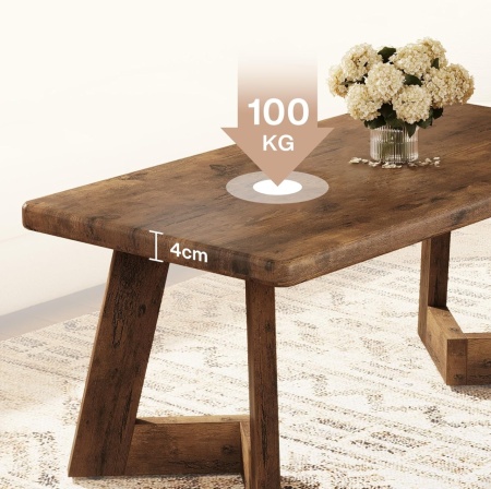 Masuta de cafea dreptunghiulara, 120 x 60 cm, masa canapea Maro - MCM8 - Img 5