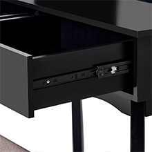 Masuta machiaj cu Oglinda LED si 2 Sertare pentru Cosmetice, Set Masa toaleta 80 cm, masuta cosmetica, vanity - SEN235 - Img 9