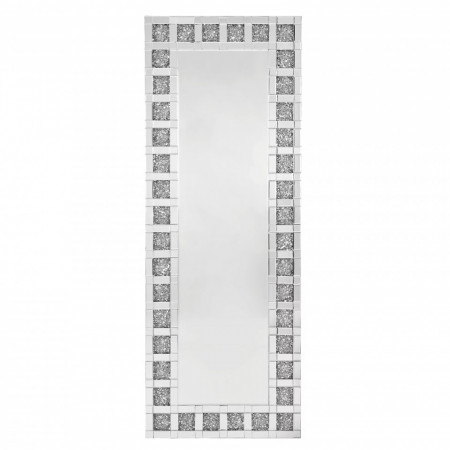 OGG21 - Oglinda 160x60 cm, pentru perete ornamentala dormitor, living - Argintie