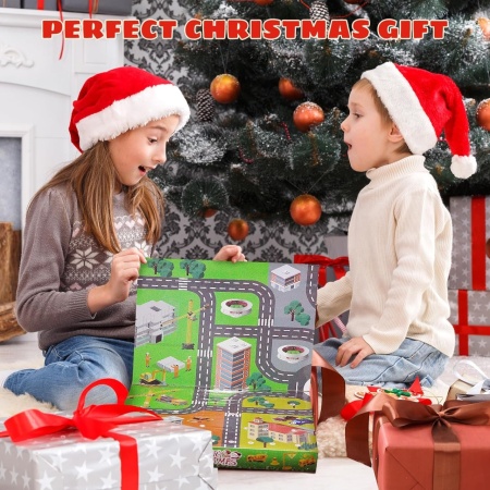 CADV1 - Calendar Advent Copii pentru 3-6 ani - Jucarii Constructii, Santier, 24 Surprize ingineresti pentru Craciun - Img 9