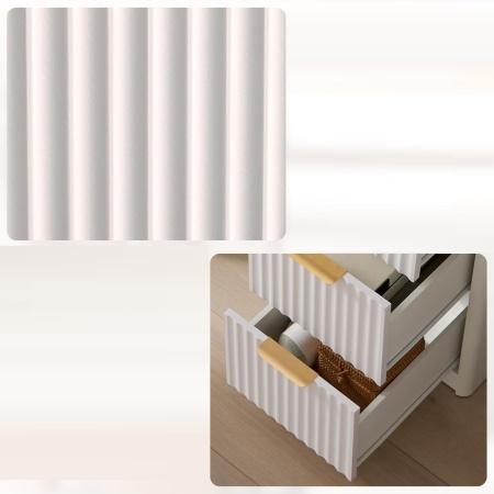 Masuta machiaj Alba sau Maro cu Oglinda LED si 7 Sertare pentru Cosmetice, Set Masa toaleta 120 cm, cu 2 Prize, USB si USB-C, masuta cosmetica, vanity cu Riflaj si Rafturi - SEM25 - Img 8