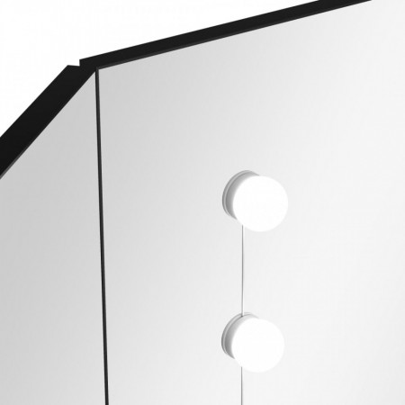 Masuta machiaj cu Oglinda LED, Set Masa toaleta 111 cm, masuta cosmetica, vanity - SEN703 - Img 4