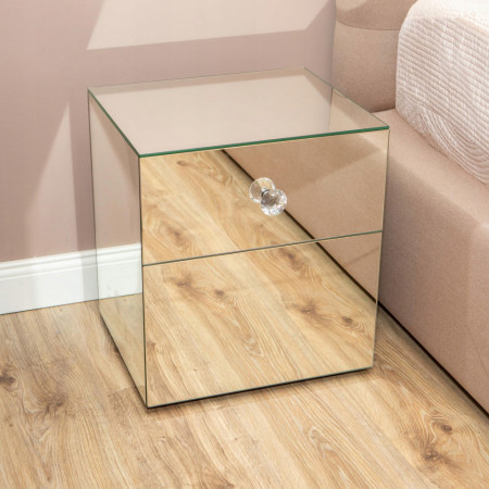 NOOG516 - Noptiera oglinda 40 cm, cu 1 sertar, dormitor - Oglinda