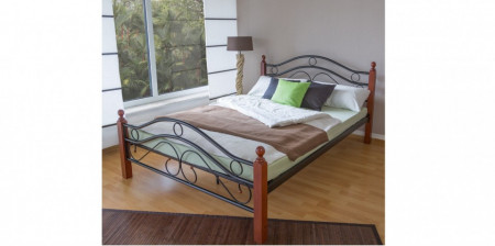 PAM204 - Pat maro - negru dormitor, 140, 160 si 180 x 200 cm