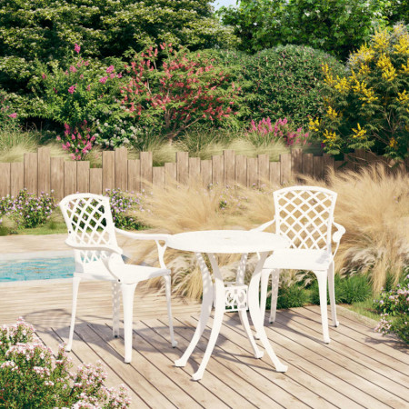 SEGA701 - Set Masa si scaune gradina, terasa, balcon, la alegere masa 62 cm, 78 cm sau 90 cm - Alb