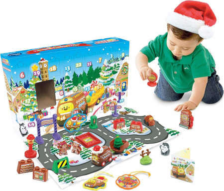 CADV3 - Calendar Advent Copii pentru bebelusi - Masinute VTech, 24 Surprize pentru Craciun