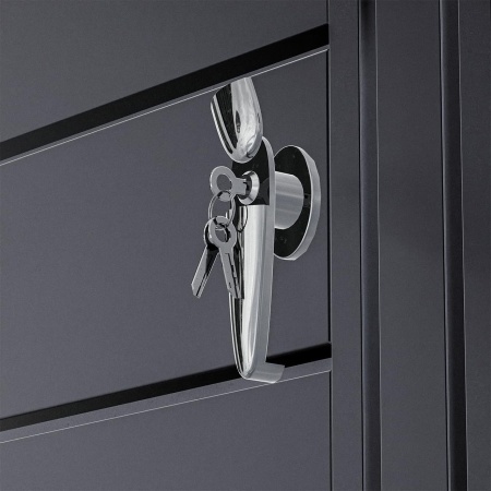 MAPG2 - Masca metalica Gri Antracit pentru 3 Pubele Gunoi - Img 5