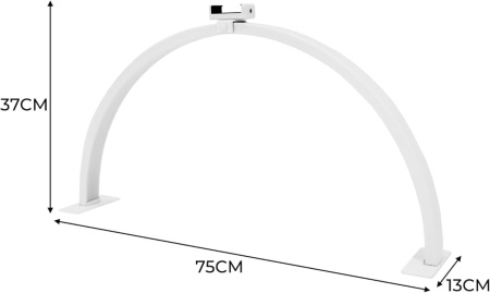Masuta manichiura, 120 cm, masa cosmetica cu Aspirator incorporat, pernita - Alb - MANIA5 - Img 2