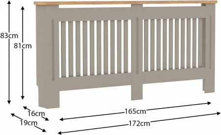 MDCG1 - Masca de calorifer, protectie radiator Gri - Maro - 78/152/172 cm - Img 3