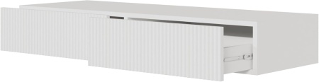 MAA42 - Masuta Consola suspendata Alba, 90 / 110 cm, masa de toaleta cu 1 / 2 sertar(e), cosmetica machiaj, vanity - Img 4