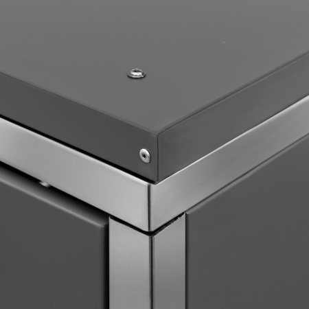 MAPG3 - Masca metalica Gri Antracit pentru 2 / 3 / 4 Pubele Gunoi - Img 5
