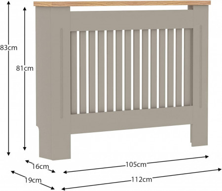 MDCG1 - Masca de calorifer, protectie radiator Gri - Maro - 78/152/172 cm - Img 8