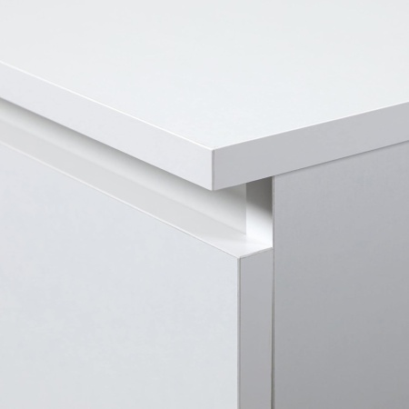 NOA80 - Set 2 Noptiere, 60 cm, cu 2 Sertare - Alb / Sonoma / Culoarea Stejar - Img 2