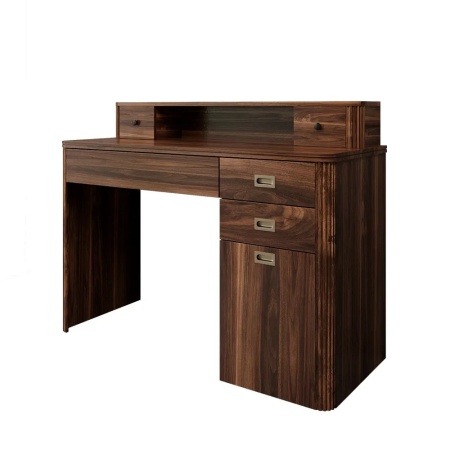BIM2 - Masa de birou , 120 cm, home office cu 5 sertare - Maro - Img 4
