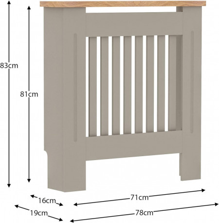 MDCG1 - Masca de calorifer, protectie radiator Gri - Maro - 78/152/172 cm - Img 4
