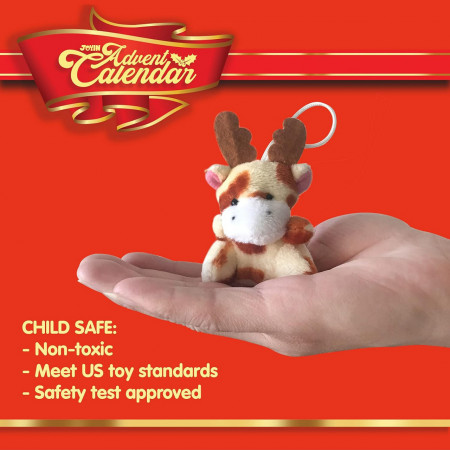 CADV28 - Calendar Advent Copii - Plush, 24 Surprize pentru Craciun - Img 2