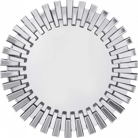 OGG16 - Oglinda ornamentala 92 cm, pentru perete, dormitor, living - Argintie - Img 2