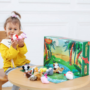 CADV28 - Calendar Advent Copii - Plush, 24 Surprize pentru Craciun - Img 3