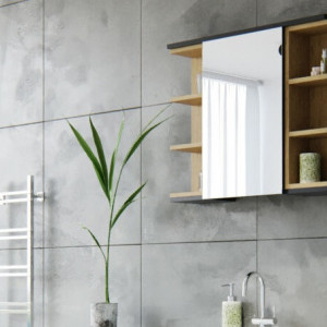 LILI208 - Dulap oglinda LILI - Mobilier Baie Gri