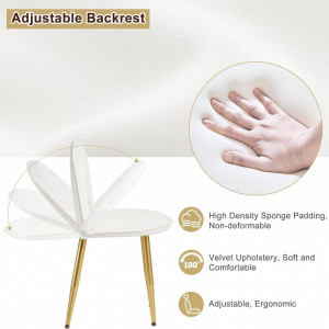 Masuta machiaj cu Oglinda LED si 3 Sertare pentru Cosmetice, Set Masa toaleta 100 cm, Alb, masuta cosmetica, vanity - SEG212 - Img 4