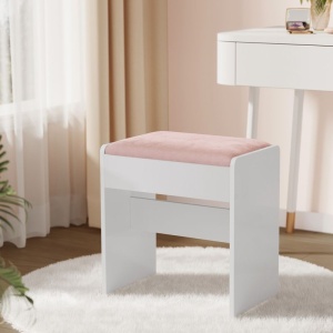 Masuta machiaj cu Oglinda LED si 6 Sertare pentru Cosmetice, Set Masa toaleta 118 cm, Alb, masuta cosmetica, vanity - SEA95 - Img 7