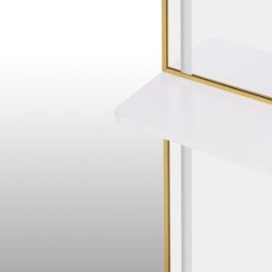OGPR201 - Oglinda Ovala 65 x 177 cm, pentru perete, salon, coafor - Auriu / Alb / Negru - Img 12