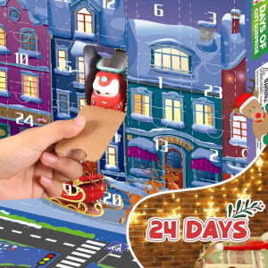 CADV2 - Calendar Advent Copii pentru 2-6 ani - Masinute, 24 Surprize pentru Craciun - Img 4
