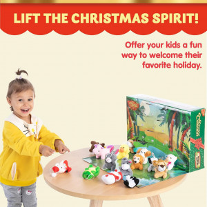 CADV28 - Calendar Advent Copii - Plush, 24 Surprize pentru Craciun - Img 4