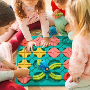 LOG101 - Board Game tip Labirint, Joc de logica, Constructii, Smart Game, Jucarii copii, Cadou pentru Craciun